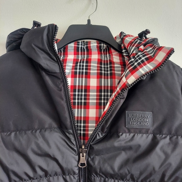 NWT Burberry Reversible Puffer Woman's Jacket Hemsworth Down Winter Jacket - Picture 10 of 13